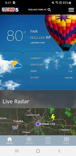 I-download ang KCTV5 First Warn 5 Weather – Tumpak na Ulat Panahon - Screenshot 1