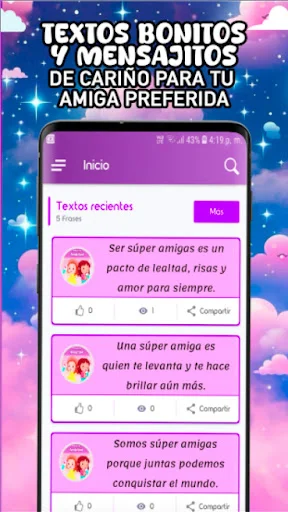 I-download ang Frases de Mejores Amigas – Mga Quote Para sa Bestie - Screenshot 12
