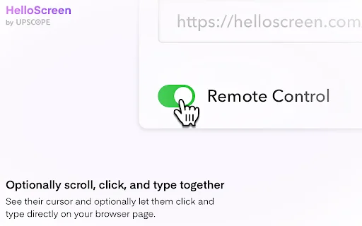 HelloScreen para sa Chrome – Mabilis na Screen Sharing para sa Sales - Screenshot 4