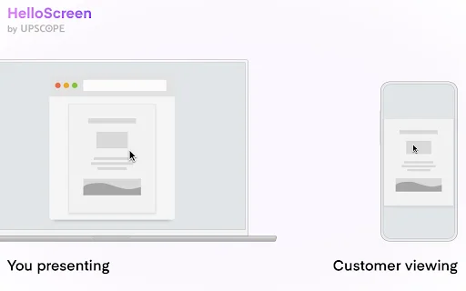 HelloScreen para sa Chrome – Mabilis na Screen Sharing para sa Sales - Screenshot 3