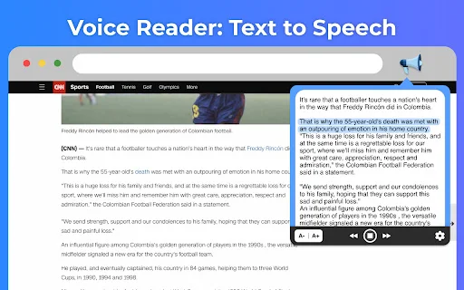 Text to Speech: Voice Reader TTS – Makinig sa Artikulo nang Libre - Screenshot 1