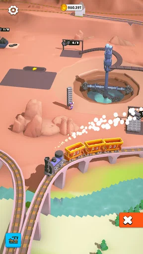 I-download ang Rail Master Tycoon: Idle Train – Bumuo ng Rail Empire - Screenshot 3