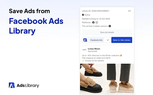 AdsLibrary: I-save ang Facebook, TikTok, at IG Ads sa Isang Click - Screenshot 3