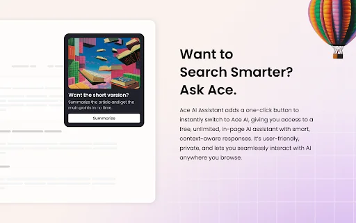 I-download ang Ace AI Assistant – Matalinong AI Search Tool - Screenshot 1