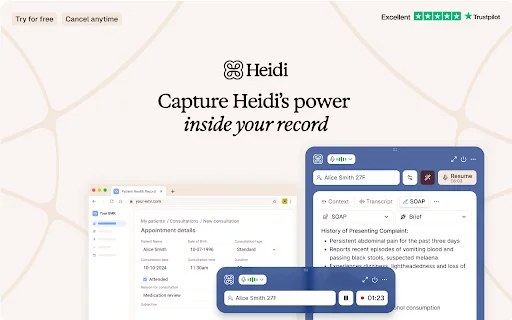 Heidi AI: Ang Iyong Matalinong Medical Scribe para sa mga Doktor - Screenshot 1