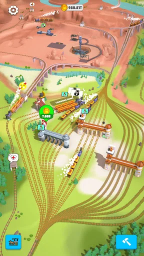 I-download ang Rail Master Tycoon: Idle Train – Bumuo ng Rail Empire - Screenshot 11