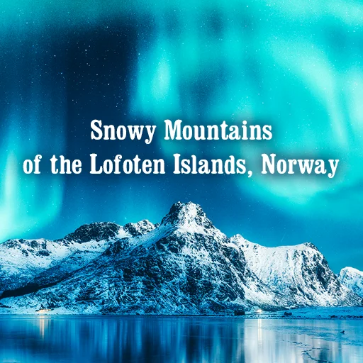 I-download ang Snowy Mountains Theme – Magandang Aurora Wallpaper